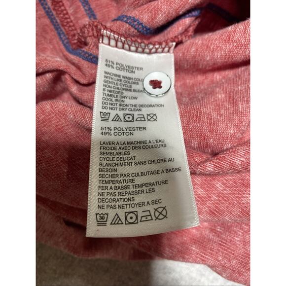 Tommy Bahama Shirt Mens Extra Large Red Island Zone Coastal Performance Golf - Picture 6 of 9